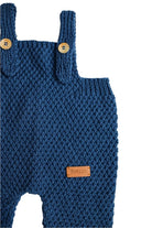 Totzee-Organik El Örgüsü Salopet - Indigo Mavi-Salopet-2-Milagron.com