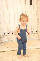 Totzee-Organik El Örgüsü Salopet - Indigo Mavi-Salopet-3-Milagron.com