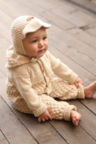 Totzee-Organik El Örgüsü Siperlikli Şapka Antik Beji-Şapka-2-Milagron.com