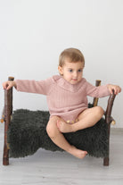 Totzee-Organik El Örgüsü Yakalı Body Lavanta Pembesi-Body-2-Milagron.com