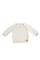 Totzee-Organik El Örgüsü Yandan Düğmeli Hırka Antik Bej-Kazak & Triko-1-Milagron.com