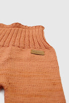 Totzee-Organik El Örgüsü Yüksek Bel Pantolon şeftali Rengi-Pantolon-3-Milagron.com