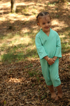 Totzee-Uzun Kimono Tulum - Mint Yeşili-Çocuk Elbise & Tulum-3-Milagron.com