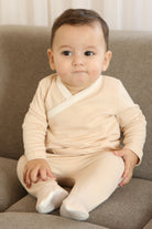 Totzee-Yüksek Bel Basic Patikli Pantolon Kahve Köpüğü-Pantolon-2-Milagron.com