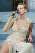 Towdoo-Boudica Elbise – Krem-Elbise-6-Milagron.com