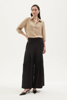 Towdoo-Daisy – Klasik Gömlek - Kahve-Gömlek-6-Milagron.com