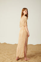 Towdoo-Hypatia Elbise - Krem-Elbise-2-Milagron.com