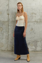 Towdoo-J’adore – Lacivert – Uzun Etek-Etek-1-Milagron.com