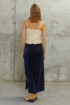 Towdoo-J’adore – Lacivert – Uzun Etek-Etek-3-Milagron.com