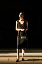 Towdoo-Lily – V Yaka Elbise - Siyah-Elbise-1-Milagron.com