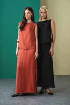 Towdoo-Rose Uzun Etek - Siyah-Etek-6-Milagron.com