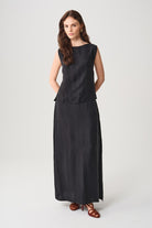 Towdoo-Rose Uzun Etek - Siyah-Etek-8-Milagron.com