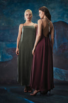 Towdoo-Sage Sırtı Açık Elbise - Mürdüm-Elbise-7-Milagron.com