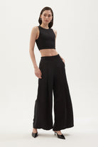 Towdoo-Snapdragon Pantolon - Siyah-Pantolon-1-Milagron.com