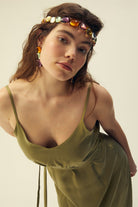 Towdoo-Star Dust – Açık Yeşil - Askılı Elbise-Elbise-2-Milagron.com