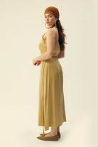 Towdoo-Star Dust – Krem - Askılı Elbise-Elbise-3-Milagron.com