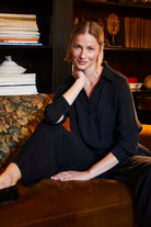 Towdoo-Sun Klasik Gömlek - Siyah-Gömlek-4-Milagron.com