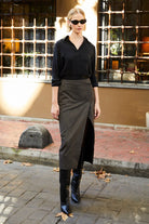 Towdoo-Sun Klasik Gömlek - Siyah-Gömlek-7-Milagron.com