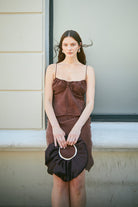 Towdoo-Sunflower – İp Askılı Bluz - Kahve-Bluz-11-Milagron.com