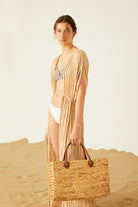 Towdoo-Theano Kimono Elbise – Krem-Elbise-2-Milagron.com