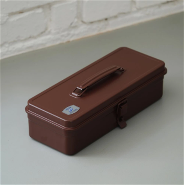 Toyo Steel T-320 Tool Storage Box Antique Brown Metal Saklama Kutusu