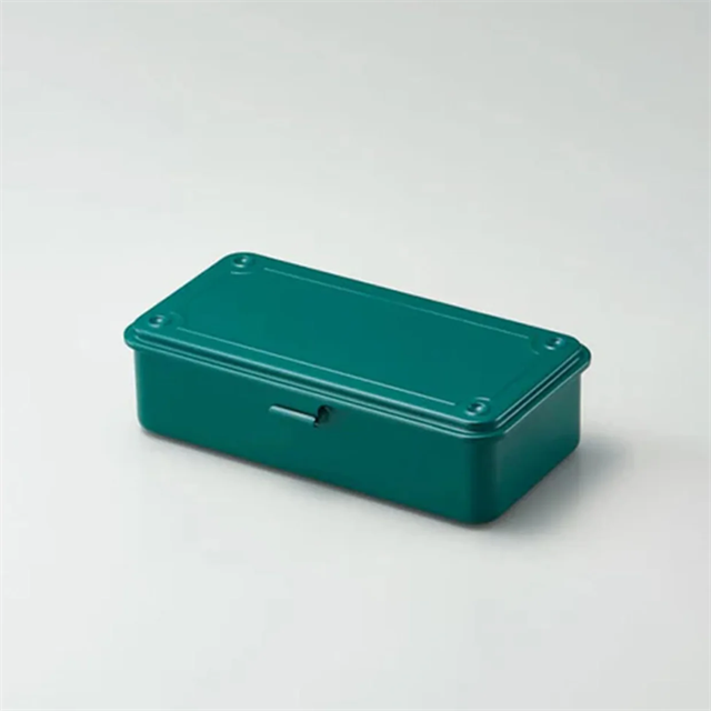 Toyo Steel-Toyo Steel T 190 Tool Storage Box Antique Green Metal Saklama Kutusu-Özel Kutular-2-Milagron.com