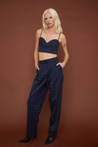 Trust The Team-Dad Fit Kareli Pantolon-Kumaş Pantolon-2-Milagron.com