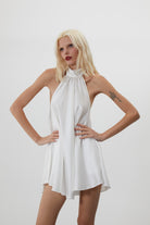 Trust The Team-Kate Beyaz Mini Elbise-Elbise-2-Milagron.com