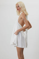 Trust The Team-Kate Beyaz Mini Elbise-Elbise-4-Milagron.com