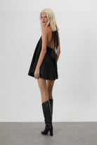 Trust The Team-Kate Siyah Mini Elbise-Elbise-3-Milagron.com