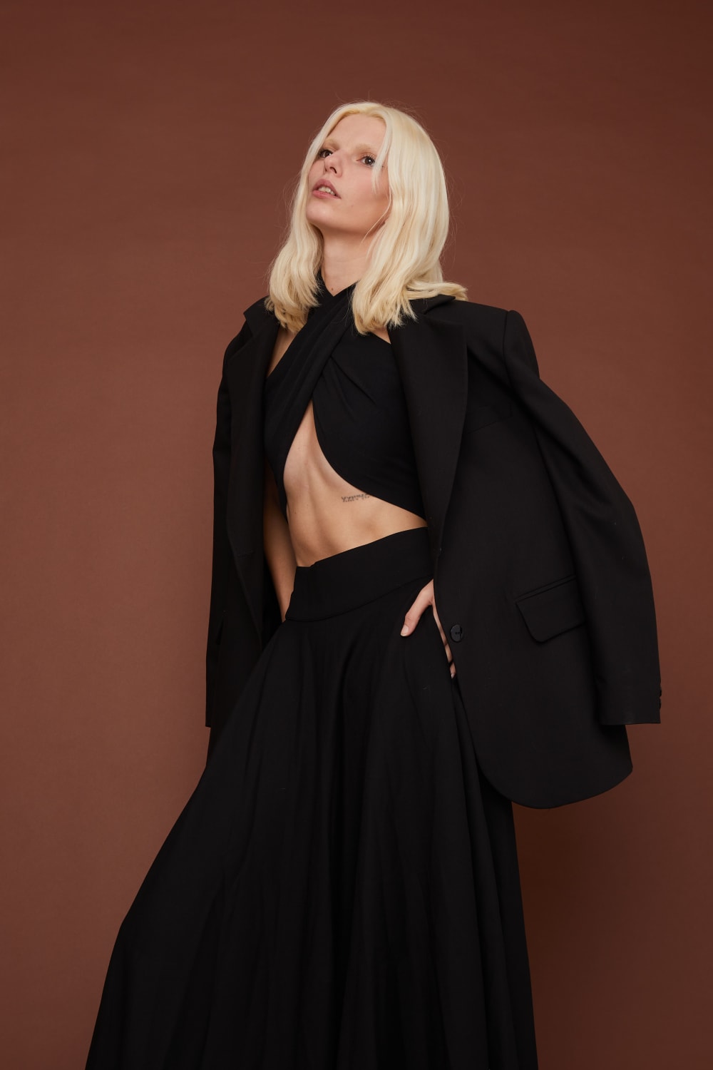 Trust The Team-Loshi Maksi Yırtmaçlı Etek-Etek-2-Milagron.com