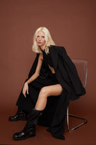 Trust The Team-Loshi Maksi Yırtmaçlı Etek-Etek-5-Milagron.com