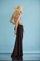 Trust The Team-Zeta Bow Kahverengi Etek-Etek-3-Milagron.com