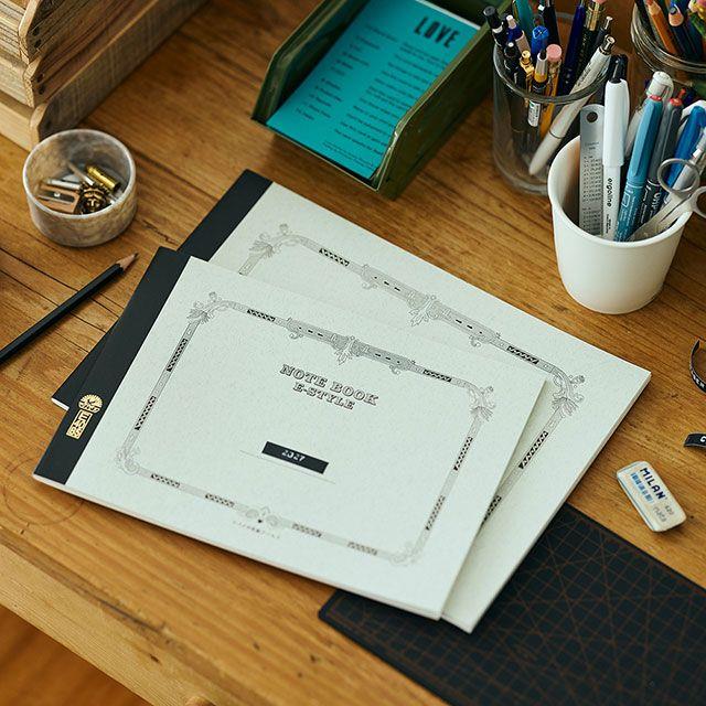 Tsubame-Tsubame B5 Dolma Kalem Uyumlu Fools Yatay Büyük çizgili Defter-Defter-4-Milagron.com