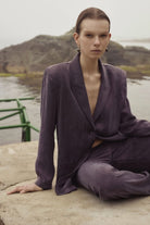 Ares Bambu Mürdüm Blazer - 0