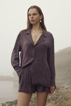 Ares Bambu Mürdüm Gömlek - 0