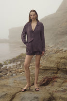 Ares Bambu Mürdüm Şort - 1