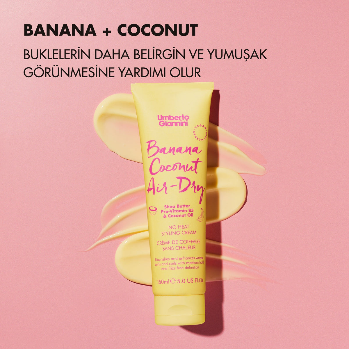 Banana Coconut Air-Dry Isısız Bukle Belirginleştirici Krem