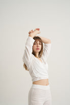 Unexpectedone-Flirt Me to The Moon Gömlek - White-Gömlek-6-Milagron.com