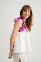 Unexpectedone-Put a Bow on It - Fuschia-Top-3-Milagron.com