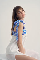 Unexpectedone-Put a Bow on It - Sapphire-Top-1-Milagron.com