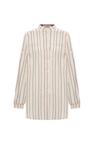 Unexpectedone-Shades of Shirt - Bordo Çizgili-Gömlek-5-Milagron.com