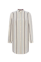 Unexpectedone-Shades of Shirt - Gri/Mavi Çizgili-Gömlek-4-Milagron.com