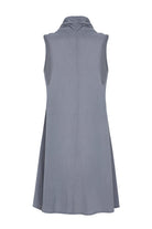 Unexpectedone-Wrapped By Waterfall Tunic - Grey-Elbise-2-Milagron.com