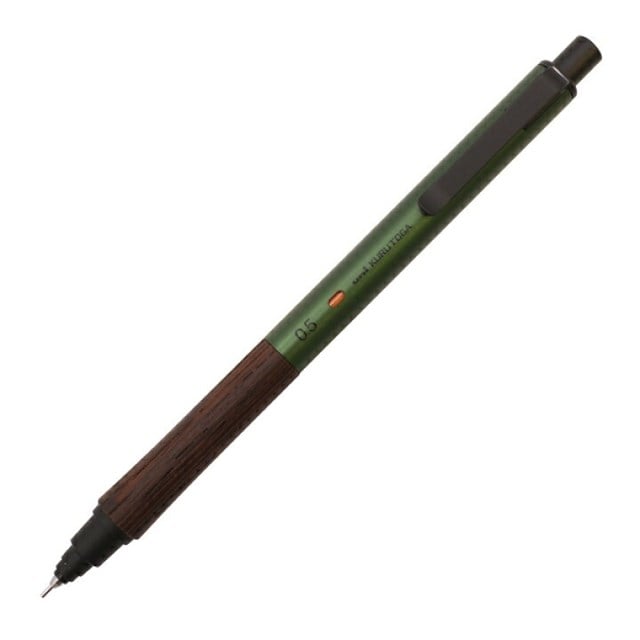 Mitsubishi Pencil Kurutoga Wood 0.5Mm Forest Green