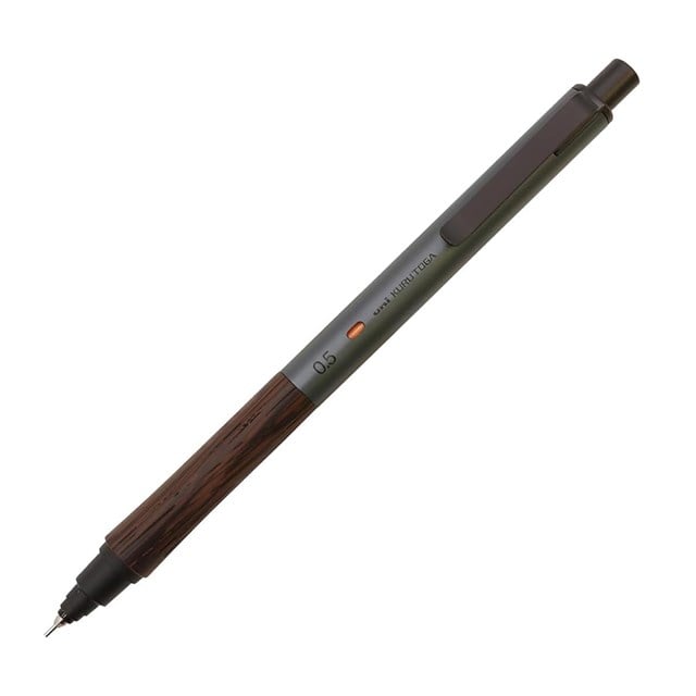 Mitsubishi Pencil Kurutoga Wood 0.5Mm Steel Gray