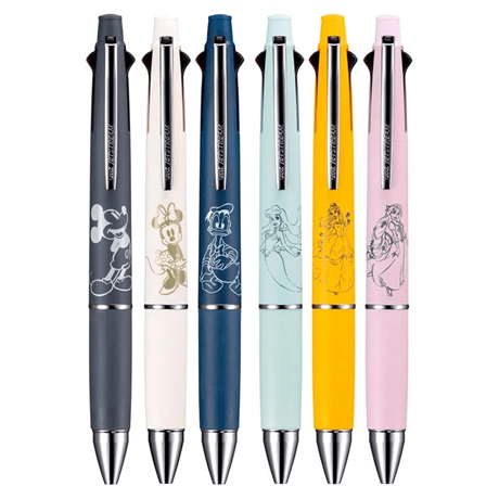 Uniball-Uni X Disney Belle Limited Edition Jetstream 4 Farklı Jel Ve 0.5 Mm Versatil Multi Function Kalem-Roller Kalem-5-Milagron.com