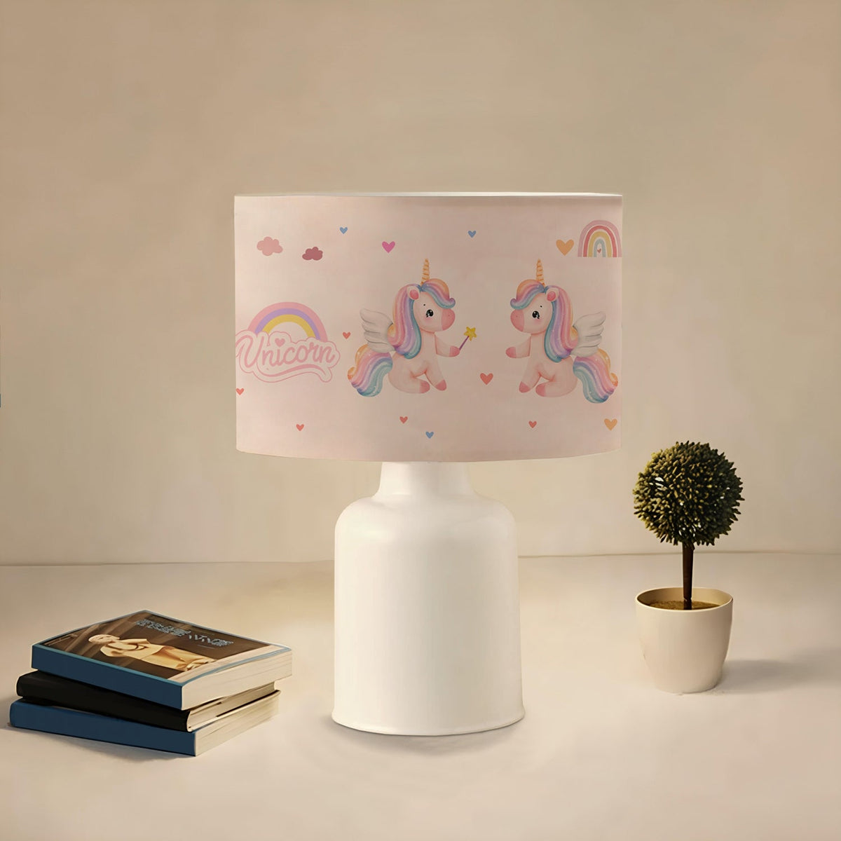 Unicorn Çocuk Odası Abajur Lamba 
