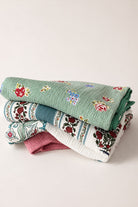 Stripe And Rose Organik Pamuk 4 Katlı Müslin Yatak Örtüsü