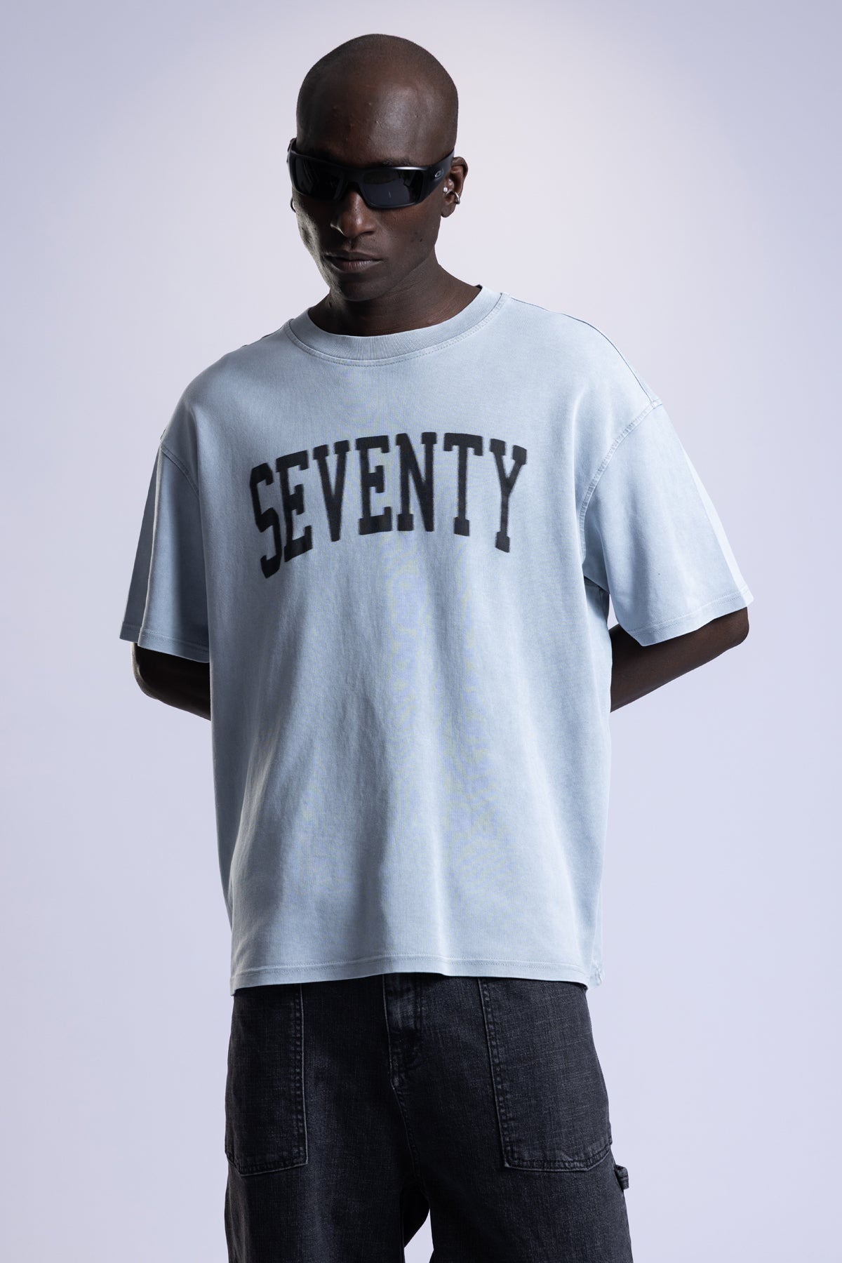 Yıkamalı Baskılı T-Shirt